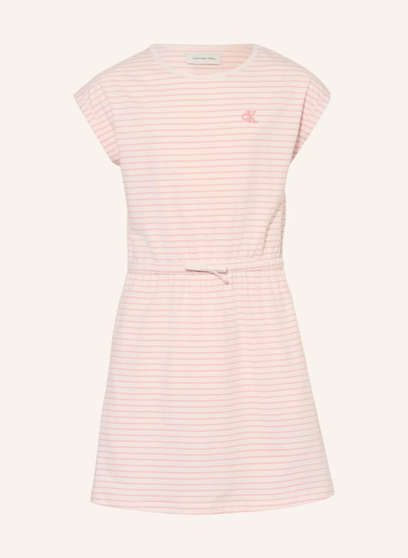 Calvin Klein Jersey dress WHITE / PINK