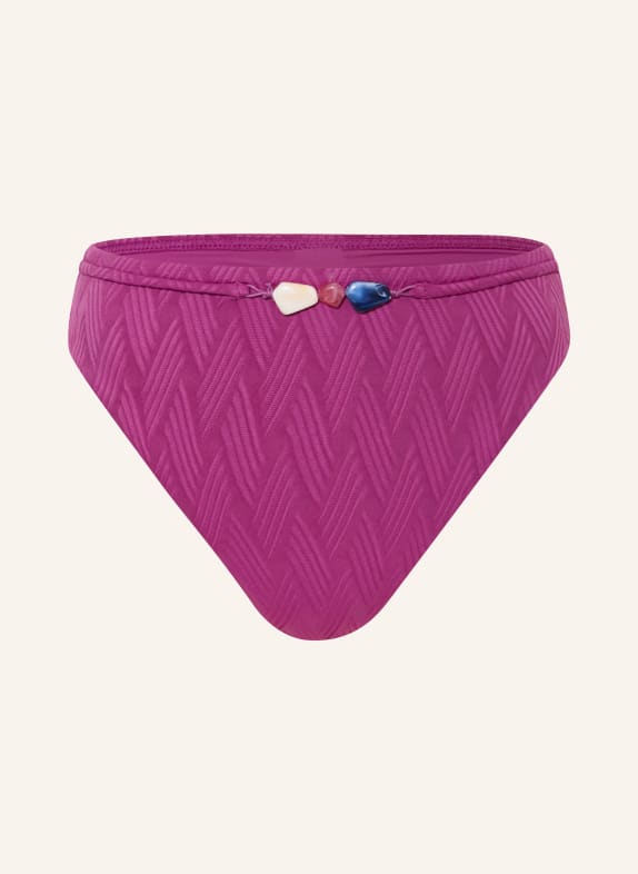 CYELL Základní bikiny TEXTURE VOILA s ozdobnými kamínky FUCHSIOVÁ