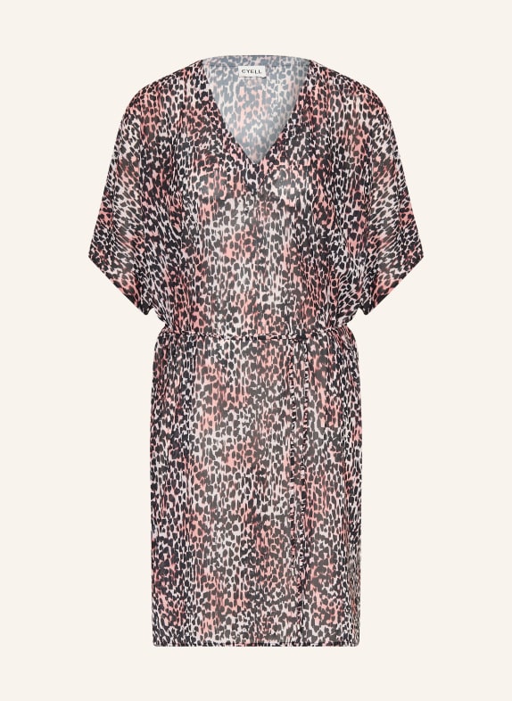 CYELL Strandkleid CHEETAH CHIC SCHWARZ / HELLROT / WEISS