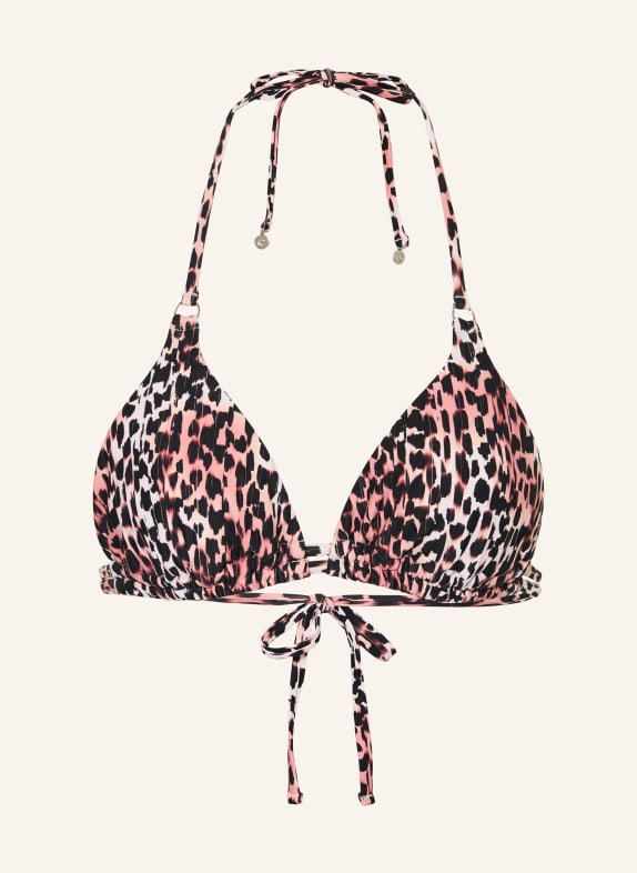CYELL Triangel-Bikini-Top CHEETAH CHIC BRAUN / CREME / SCHWARZ