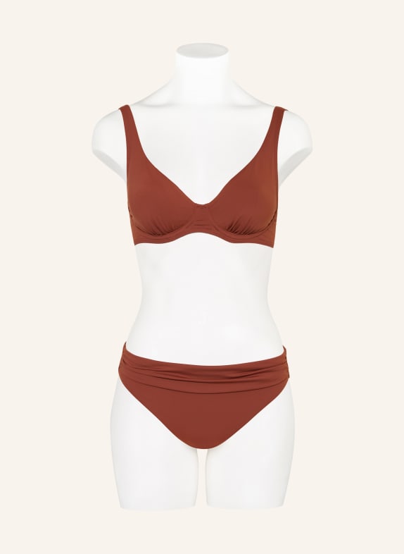CYELL Bikinitop met beugels HENNA VIBES DONKERROOD