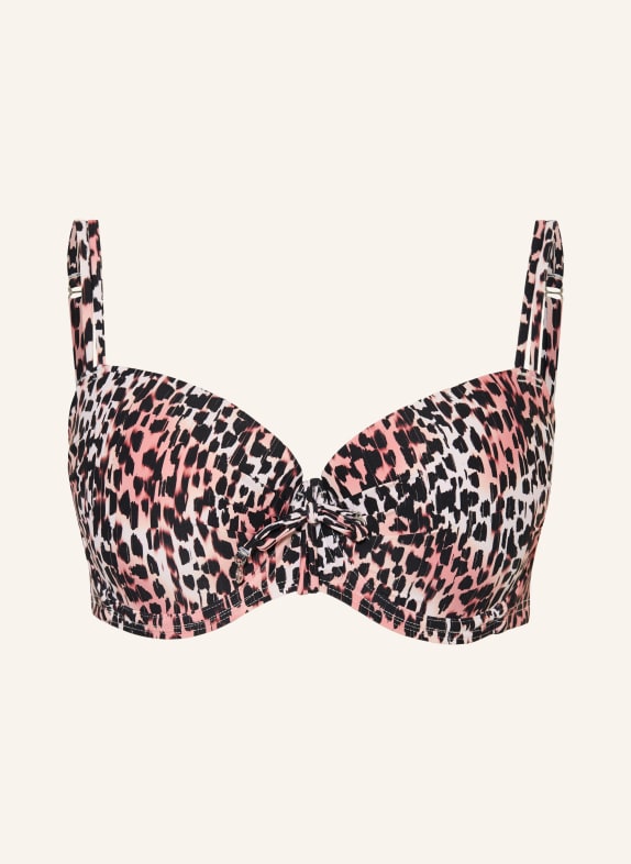 CYELL Bügel-Bikini-Top CHEETAH CHIC BRAUN / CREME / SCHWARZ