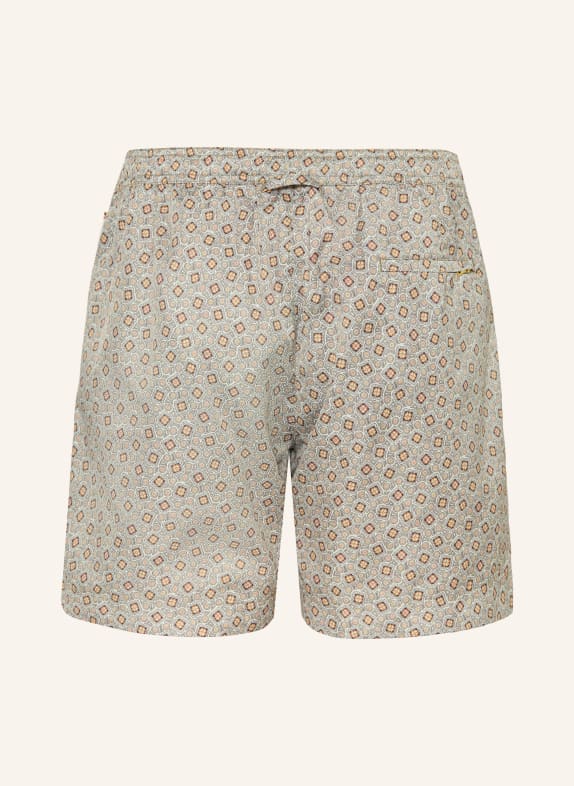 ORLEBAR BROWN Zwemshort BULLDOG DRAWCORD PETTOLA CRÈME / GRIJS / ORANJE