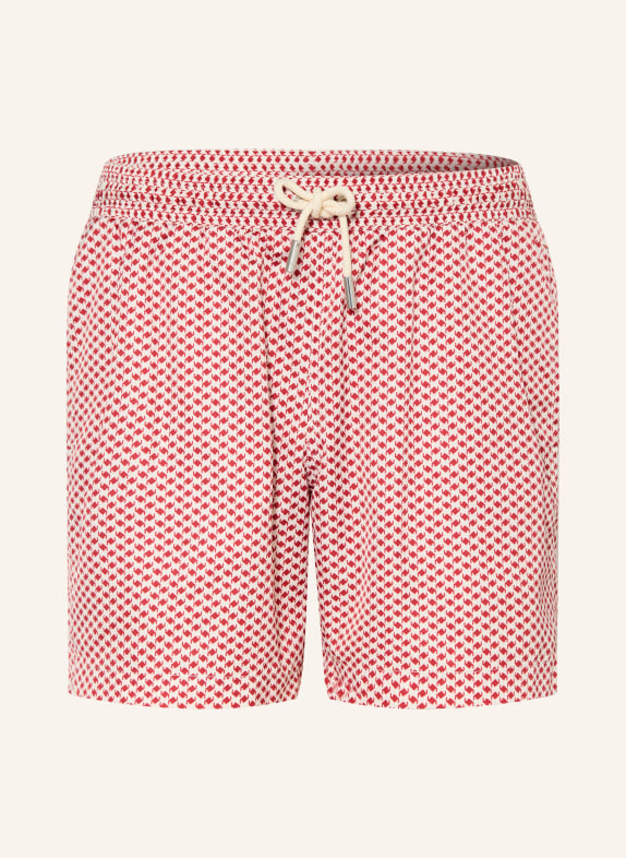 ORLEBAR BROWN Badeshorts BOXER III MODULA DUNKELROT / WEISS