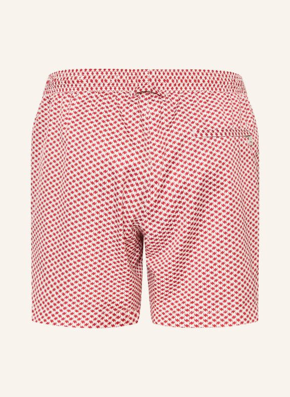 ORLEBAR BROWN Zwemshort BOXER III MODULA DONKERROOD / WIT