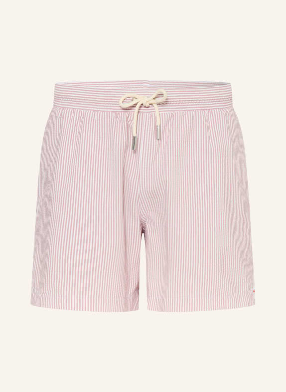 ORLEBAR BROWN Badeshorts BOXER ALTROSA / WEISS