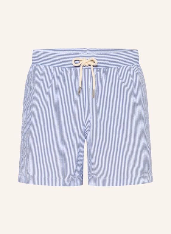 ORLEBAR BROWN Badeshorts BOXER BLAU / WEISS