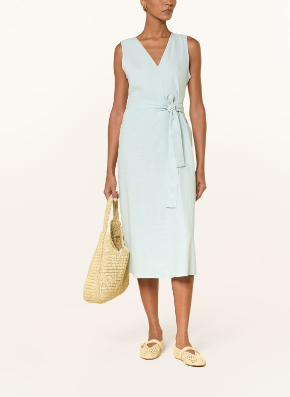 Calvin Klein Kleid mit Leinen MINT
