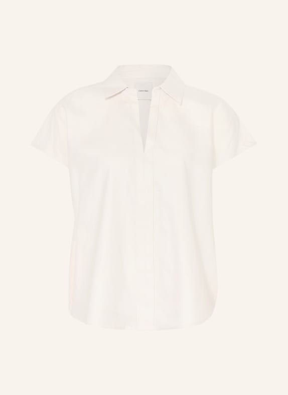 Calvin Klein Tričko s límečkem z lnu REŽNÁ