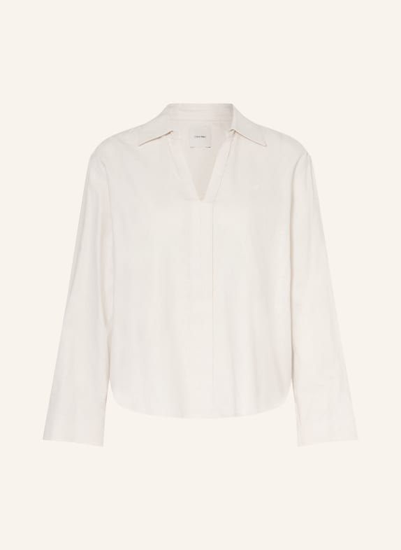 Calvin Klein Blusenshirt mit Leinen ECRU