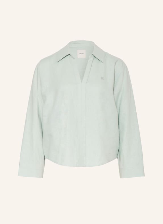 Calvin Klein Blouse met linnen MINT