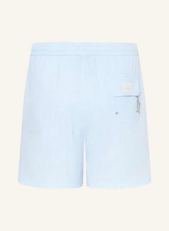PAUL & SHARK Zwemshorts LICHTBLAUW / WIT