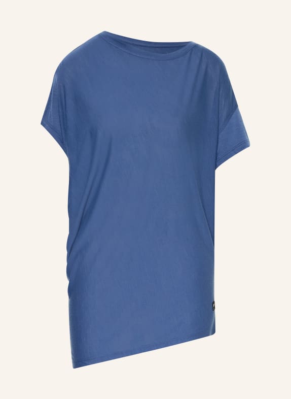 super.natural T-Shirt YOGA LOOSE mit Merinowolle BLAU