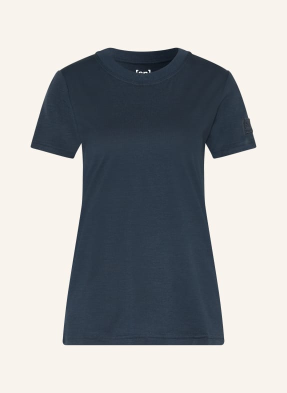 super.natural T-Shirt CASUAL RIB DUNKELBLAU