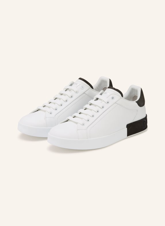 DOLCE & GABBANA Sneaker WEISS / SCHWARZ