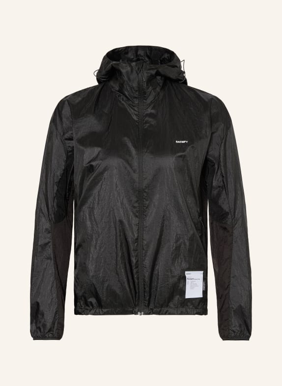 SATISFY Laufjacke PERTEX DIAMOND SCHWARZ