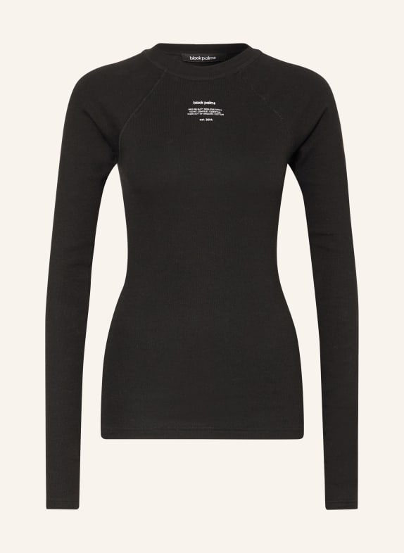 black palms long-sleeved shirt BLACK