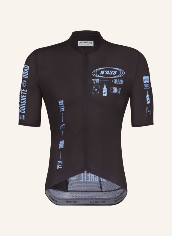 CAFÉ DU CYCLISTE Radtrikot SA CALOBRA SCHWARZ / BLAU