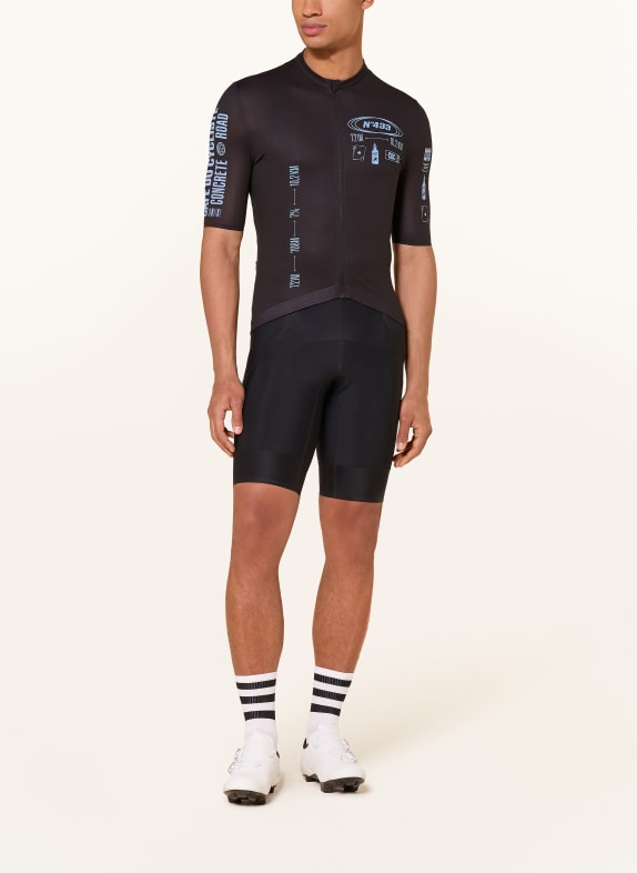 CAFÉ DU CYCLISTE Fietsshirt SA CALOBRA ZWART / BLAUW