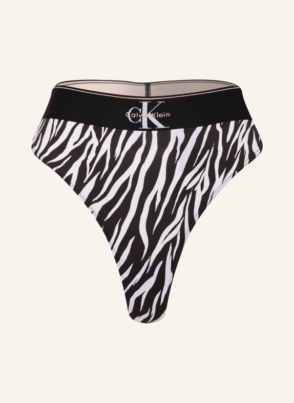 Calvin Klein String GRAPHIC MONOGRAM SCHWARZ / WEISS