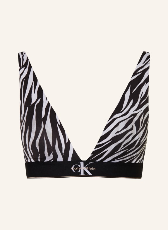 Calvin Klein Soutien-gorge triangle NOIR / BLANC