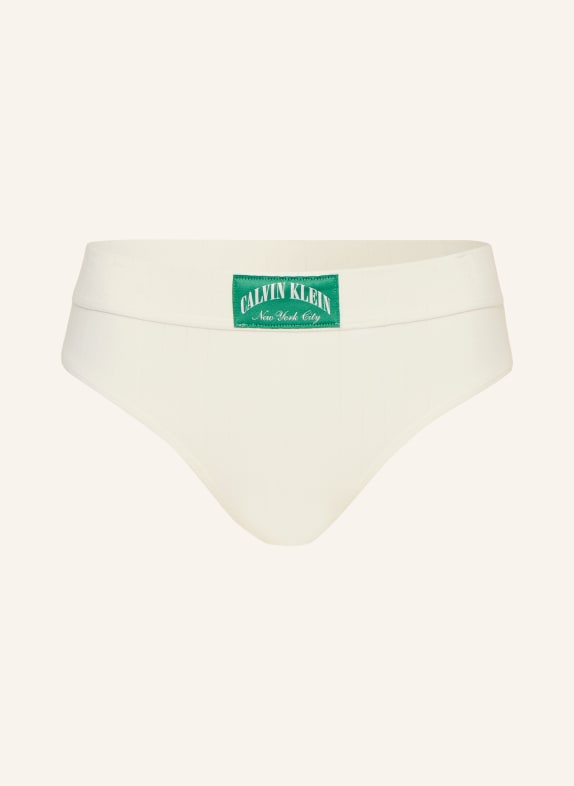 Calvin Klein Stringi HERITAGE CLASSIC COTTON STRETCH KREMOWY / ZIELONY