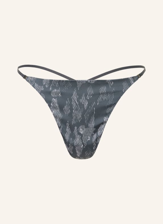 Calvin Klein String SIGNATURE SATIN GRAU / ECRU