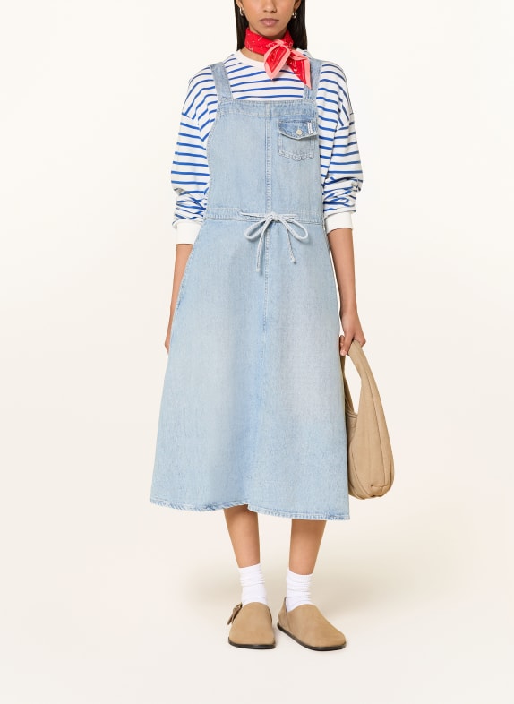 Marc O'Polo DENIM Jeans-Latzkleid HELLBLAU