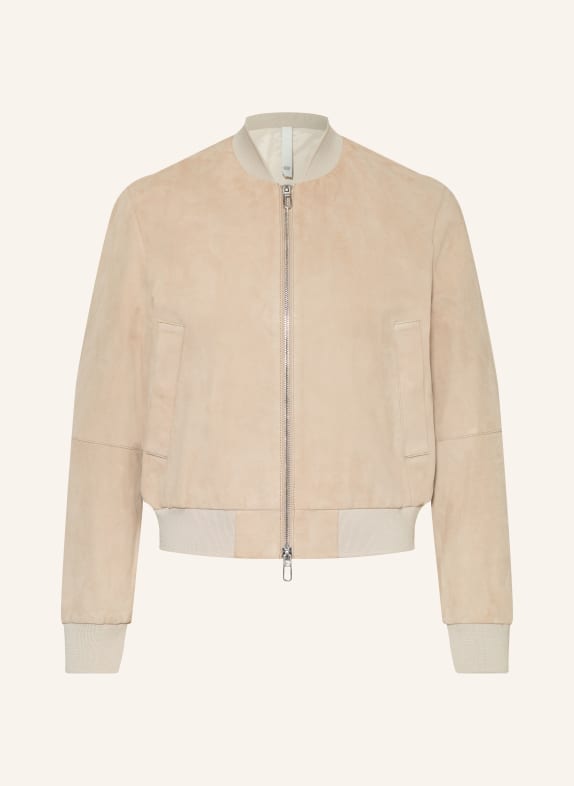 DUNO Kurtka skórzana JASNOBRĄZOWY