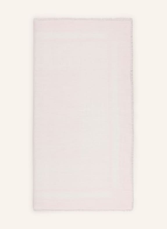 BOSS Tuch JINNAH mit Leinen HELLROSA / WEISS