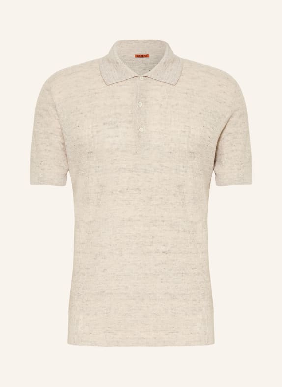 BARENA VENEZIA Pletené polo tričko RISADA BÉŽOVÁ