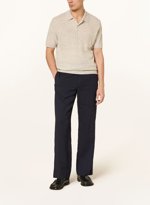 BARENA VENEZIA Gebreid poloshirt RISADA BEIGE