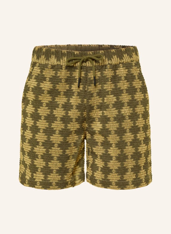 OAS Szorty frotte FORTI PORTO CIEMNOZIELONY / JASNOZIELONY