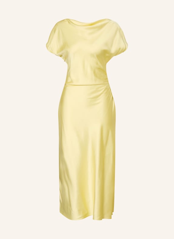 LIU JO satin dress LIGHT YELLOW