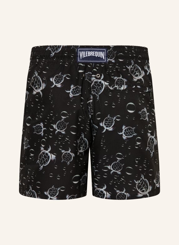 VILEBREQUIN Zwemshort MAHINA ZWART / LICHTGRIJS