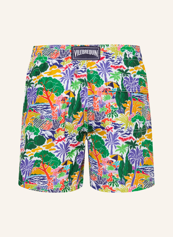 VILEBREQUIN Zwemshort MOOREA GROEN / LICHTORANJE / BLAUW