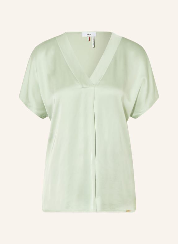 CINQUE CIVANE blouse top in mixed materials LIGHT GREEN