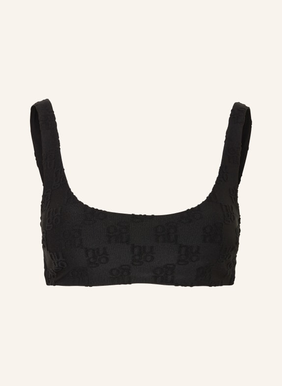 HUGO TERRY Bralette Bikini Top BLACK
