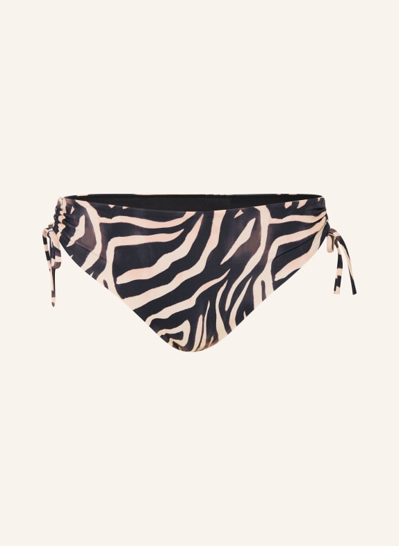 HUGO FANCY Basic Bikini Bottoms BLACK / LIGHT ORANGE
