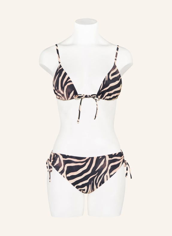 HUGO Basic bikinibroekje FANCY ZWART / LICHTORANJE