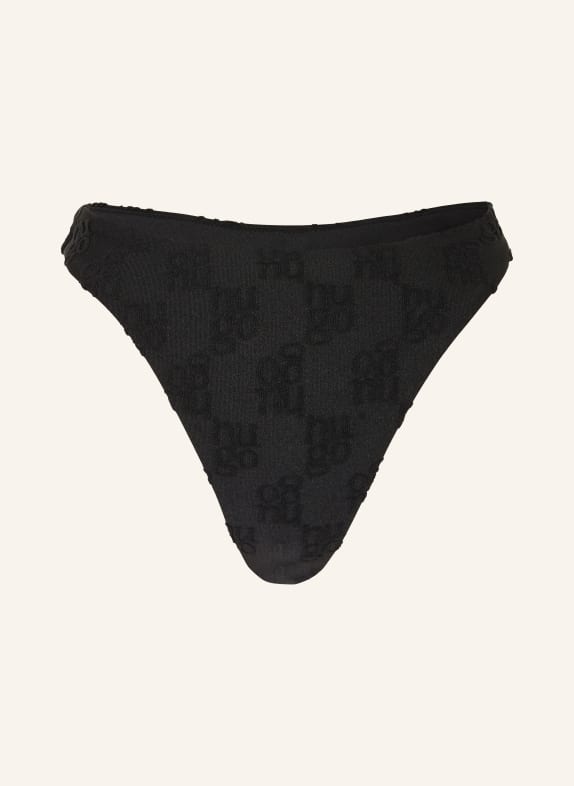 HUGO TERRY Brazilian Bikini Bottoms BLACK