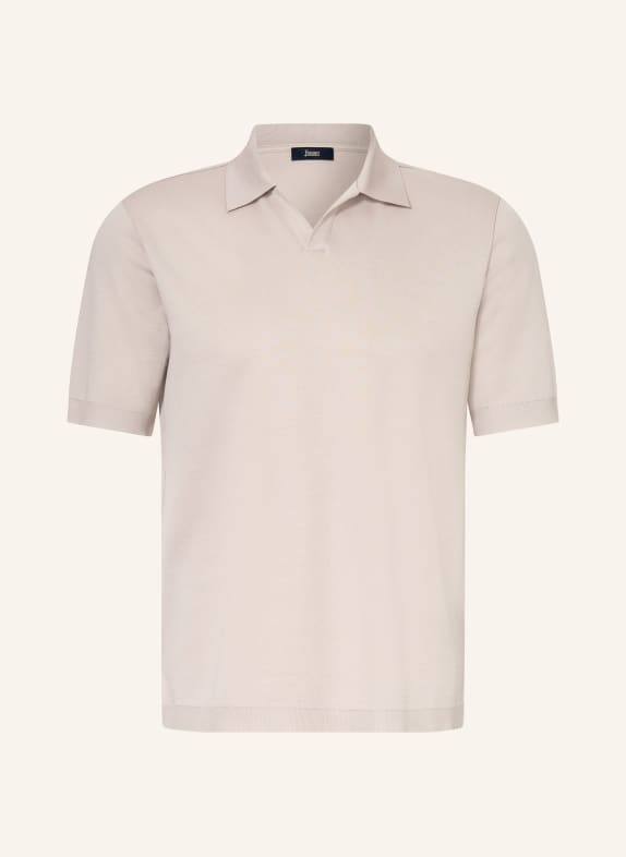 HERNO Knit polo shirt LIGHT GRAY