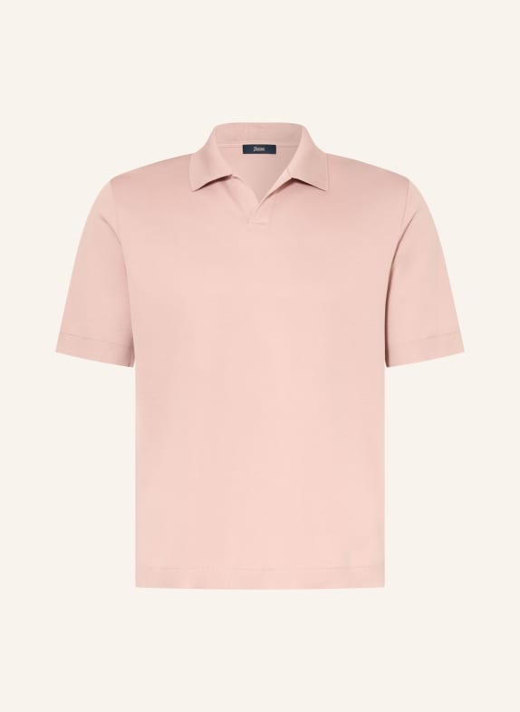 HERNO Knit polo shirt DUSKY PINK