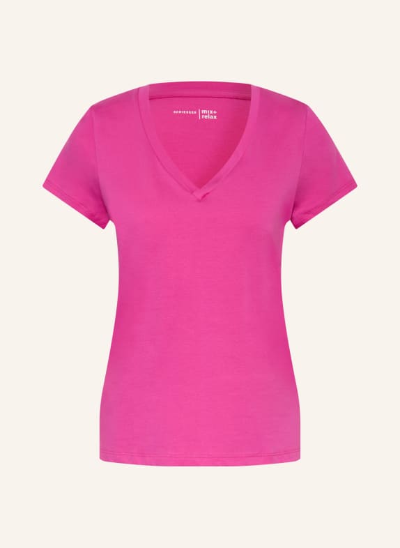 SCHIESSER Schlafshirt MIX+RELAX PINK