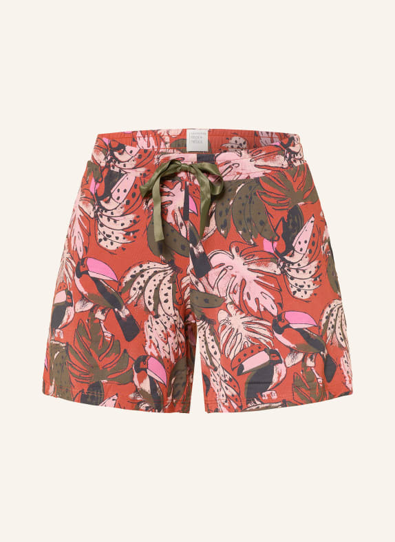 SCHIESSER Schlafshorts MIX+RELAX DUNKELORANGE / PINK / KHAKI