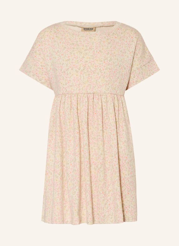 WHEAT Jerseykleid EMILIE ROSA / BEIGE / CREME