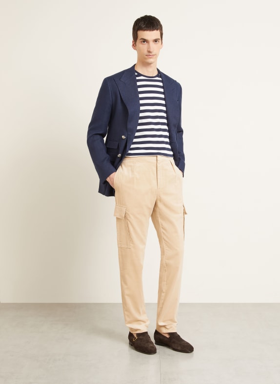 RALPH LAUREN PURPLE LABEL Cargohose Slim Fit aus Cord HELLBRAUN