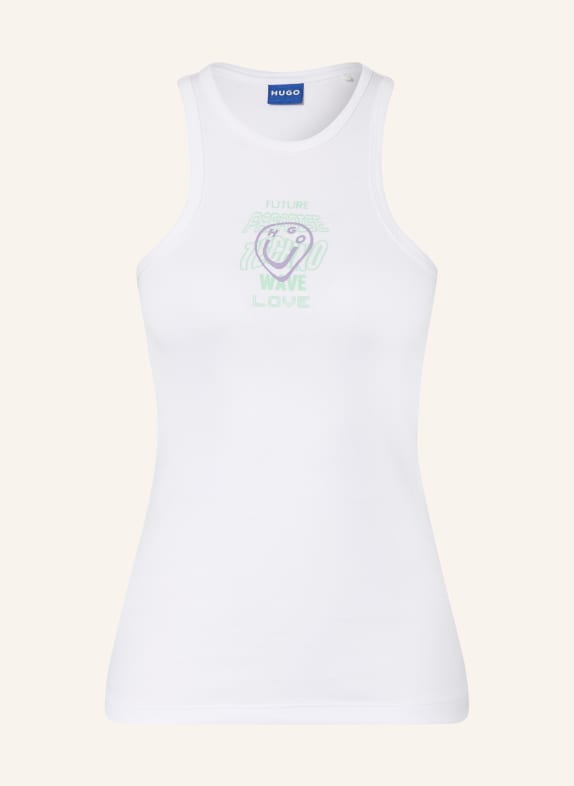 HUGO Top DIMARTINI WEISS / LILA / GRÜN