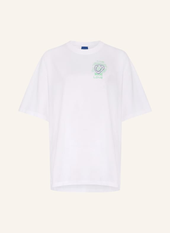 HUGO T-Shirt WEISS / LILA / MINT