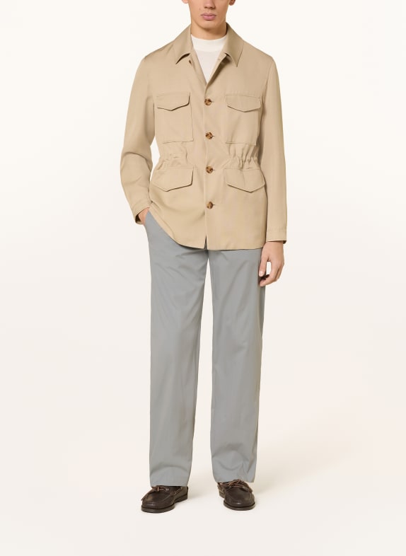 LARDINI Chino met normale pasvorm GRIJS